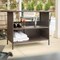 Flash Furniture Marco Indoor/Outdoor Patio Wicker Rattan Bar Counter Table w/2 Shelves, Brown LTS-0165-BR-GG - alternate 9